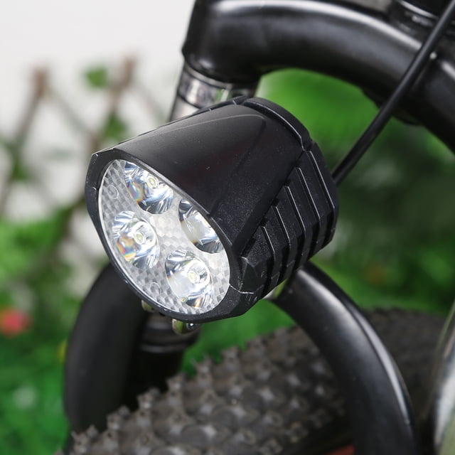 Luz De Bicicleta Eléctrica 48V E-bike Faro de fácil instalación Scooter eléctrico LED Faro con bocina