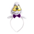 thumbnail image 4 of Halloween 3D Plush Ghost Headband, Cute Cartoon Ghost With Purple Bow Hair Accessory For Kids Adults Holiday Party Matching, 4 of 4