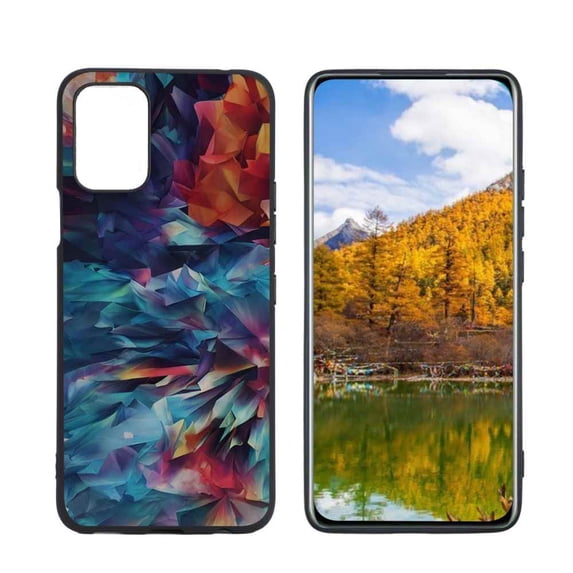 Compatible with LG Q52 Phone Case, Watercolor-3 Case Men Women, Flexible Silicone Shockproof Case for LG Q52