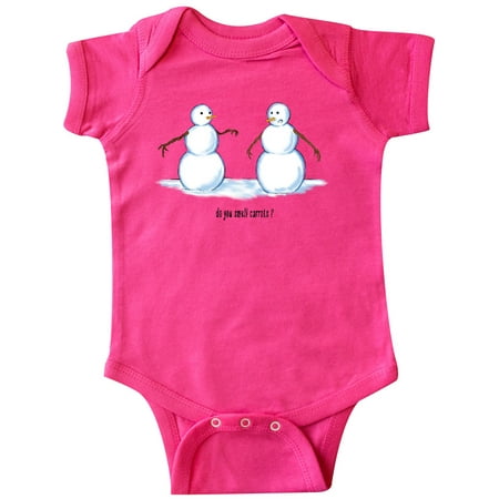 

Inktastic Do you Smell Carrots Snowmen Gift Baby Boy or Baby Girl Bodysuit