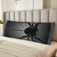 thumbnail image 5 of Naloa Black Spiders Super Soft 20x60 Body Pillow Case,Long Side Hidden Zipper（PILLOWS ARE NOT INCLUDED）, 5 of 6