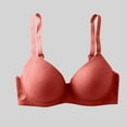 thumbnail image 2 of Loopsun Womens Bras Plus Size, Bras for Women, Women's Solid Color Push Up U-Shaped Underwear Everyday Bras Red XL, 2 of 5