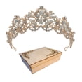 thumbnail image 1 of TIARA CORONA TOCADO PEINETA NOVIA XV BODA COMUNIÓN PRINCESA NIÑA M0005 GENÉRICA CUSTOM FROZEN DOR, 1 of 2