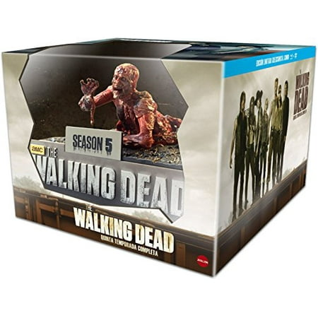 The Walking Dead (Season 5) - 10-Disc Box Set & Asphalt Walker Figurine ( The Walking Dead - Season Five (16 Episodes) ) (Blu-Ray & DVD Combo) [ NON-USA FORMAT, Blu-Ray, Reg.B Import - Spain