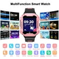 thumbnail image 5 of PTHTECHUS S07 Smart Watch for Boys Girls Smartwatch for Kids with 4G SIM GPS Video Call Pedometer MP3 Flashlights Calculator Alarm Clock Children Touch Screen Pink, 5 of 8