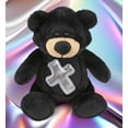 thumbnail image 4 of DolliBu Black Bear Stuffed Animal with Silver Cross Plush- Religious Baby Baptism Gifts for Boys and Girls, Dedication Christening Gifts Plush Prayer Toy Healing Teddy Bear - 9 Inches, 4 of 6