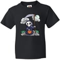 thumbnail image 3 of Inktastic Halloween Trick or Treating Cute Grim Reaper Youth T-Shirt, 3 of 5