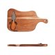 thumbnail image 2 of Juego de tablas de cortar de madera | Tabla de queso y pan europea portátil | Superficie de corte de bistec | Plato de madera para servir | Utensilios y ranuras incorporados | 26x15x1.5cm | Ligero y, 2 of 6