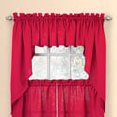 thumbnail image 2 of Lorraine Home Fashions Ribcord Window Curtain Tailored Swag, 54" x 38", Red, 2 of 2
