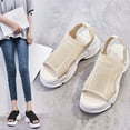 thumbnail image 6 of VerPetridure Women's Sandals Summer Casual Breathable Sandals Casual Sponge Cake Bottom Fish Mouth Sandals, 6 of 6