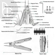 BIBURY Multitools Pliers Pro BI2049, Multi Tool Foldable Pliers with Large Saw Blade, Wire Cutters, Upgraded Multi Tool w/Scissors and Screwdirver Set, Ideal for Camping, Outdoor Survival, Repairing