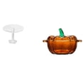 thumbnail image 1 of Escritorio redondo de casa de muñecas,Muebles de mesa redonda en miniatura para casa de muñecas,1 12,Plato de dulces,Plato de dulces de vidrio con tapa Tarro de dulces decorativo,Para el, 1 of 7