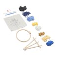 thumbnail image 3 of Kits de inicio de bordado con aguja perforadora para prevenir la demencia, kit de bordado descomprimido para embarazadas, cielo estrellado., 3 of 14