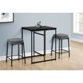 thumbnail image 3 of Dining Table, 32" Rectangular, Counter Height, Small, Laminate Top, Kitchen, Black Laminate, Black Metal, Contemporary, Modern, 3 of 9