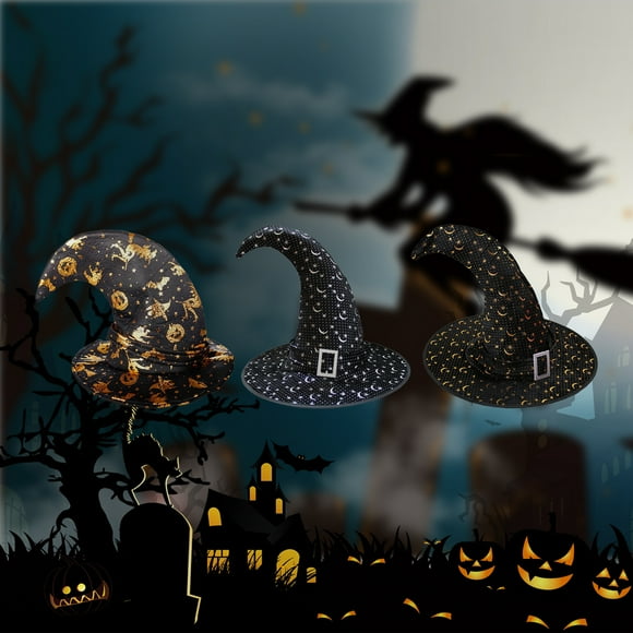 ,Costume Party Witch Costume Witch Scary Wide Scary Wide Brim Decor Men Women Wide Brim Pointed Party Festivals Decoration Women Kids Iuppa