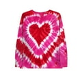 thumbnail image 4 of Craaazy Women's Pink Valentines Shirts Casual V-neck Long Sleeve Tops Gifts, 4 of 4