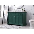 Elegant Decor Clarence 48" Solid Wood Metal Single Bathroom Vanity Set ...