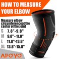 thumbnail image 3 of APOYO Elbow Brace for Tendonitis and Tennis Elbow, Elbow Compression Sleeve, Tennis Elbow Brace for Women and Men w/ Adjustable Strap for Tennis Elbow Relief, Weightlifting, Arthritis, Workouts, Reduc, 3 of 5