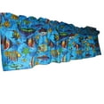 thumbnail image 2 of Cotton Window Valance Animal Print 58 Inch Wide Fish Aquarium, 2 of 11