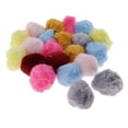 thumbnail image 1 of 20 piezas Llavero de bola sintética Sunnimix Pompones de piel sintética, 1 of 8