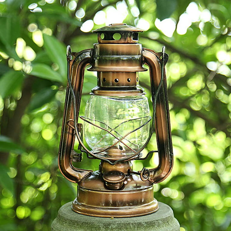 1pc Handheld Oil Lamp Retro Kerosene Lamp Camping Light Lantern Outdoor  Indoor Nightlights Camping Lamp Tool Ourdoor Outdoor Colour Red