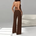 thumbnail image 3 of Women's Fashionable High-End Backless Slim Fit Sleeveless Vest And Trouser Set, Size S-2XL, 3 of 4
