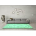 thumbnail image 3 of Ahgly Company Indoor Rectangle Oriental Turquoise Blue Traditional Area Rugs, 2' x 3', 3 of 4