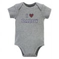 thumbnail image 3 of Hudson Baby Infant Boy Cotton Bodysuit and Pant Set, Boy Daddy Short Sleeve, 0-3 Months, 3 of 5