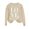 thumbnail image 4 of Erwazi Women Valentine's Day Pullover Sweatshirts Love Heart Print Tops Long Sleeve Crewneck Shirts Fashion Loose Holiday Sweatshirt, 4 of 4