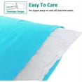 thumbnail image 3 of King Pillowcases Set of 2, 100% Brushed Microfiber, Soft and Cozy, Wrinkle, Fade, Stain Resistant with Envelope Closure, 20 x 40 Inches, Blue, 3 of 7