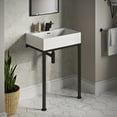 thumbnail image 5 of Concorde 24" Rectangle Console Sink with Matte Black Legs, 5 of 11