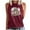 Red, variant on My Heart is on That Field Tee Baseball Softball Mom Gifts Tank Top Womens Game Day Sleeveless Shirts Gym Workout Tanks