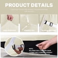 thumbnail image 4 of JIATER 3-Piece Sofa Cover Stretch Couch Cover Velvet Sofa Slipcover Furniture Protector with 2 Cushion Covers,Loveseat Beige, 4 of 7