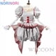 thumbnail image 5 of Disfraz de payaso de película Pennywise, disfraz de Cosplay con cambio de género, disfraz de Lolita de terror para Halloween, vestido de fantasía para mujer, conjunto completo para fiesta de carnaval, 5 of 5