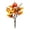 G003- Brass Cat Bell Chime, variant on Artificial Stems, Harvest Fake Fall Leaves, Velvet Mini Artificial Pumpkins, Yellow Faux Sunflower Stems, 14X8 Inch Decor Bundle Designed for Fall Vase Filler, Bathroom Fall