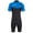 Black/Blue, variant on Hyperflex 2.5mm Vyrl Men's Chest Zip Springsuit Wetsuit