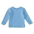 thumbnail image 4 of FINALGANG Girls Blouse Autumn Winter Kids Solid Plush Lined Top Long Sleeve Crewneck Loose Fit Warm Pullover For Cold Weather Daily Wear Soft Top, 4 of 4
