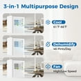 thumbnail image 4 of Gymax 8000 BTU Portable Air Conditioner 3 in 1 AC Unit Fan & Dehumidifier for Rooms up to 250 Sq FT, 4 of 10