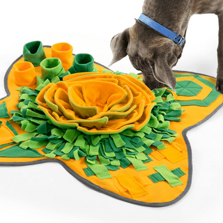 quebran interactive dog toys snuffle mat for dogs, chips dog snuffle toy treat  puzzle toys, large