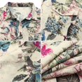 thumbnail image 5 of Chemises à Manches Longues pour Femmes Robe Chemise à Manches Longues à Col à Revers Boutonnée en Coton Imprimé Robe Maxi Irrégulière, 5 of 5