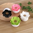 thumbnail image 6 of FRCOLOR Plastic Lotus Cotton Swab Box Cotton Bud Organizer Toothpicks Holder (White), 6 of 8