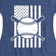 thumbnail image 3 of Instant Message - Baseball Flag - Girls Fit And Flare Cap Sleeve Dress, 3 of 5