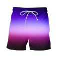 thumbnail image 6 of IYTR Summer Shorts Men Gradient Color Casual Shorts Beach Shorts with Pockets Lightweight Elastic Waist Drawstring Summer Shorts Purple XXXL, 6 of 7
