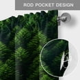 thumbnail image 5 of Summer Green Forest Valances for Windows Pine Trees Forest Landscape Style Rod Pocket Curtain Valance Window Treatment Short Curtains for Kitchen Living Room, 42"x18", 5 of 9