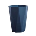 thumbnail image 1 of Cubo de basura pequeño, contenedor de basura, cesto de papel, cubo de basura para dormitorio universitario, hogar azul, 1 of 7