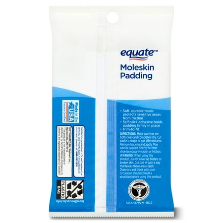 Equate Super Moleskin Padding Sheets, 6 Count