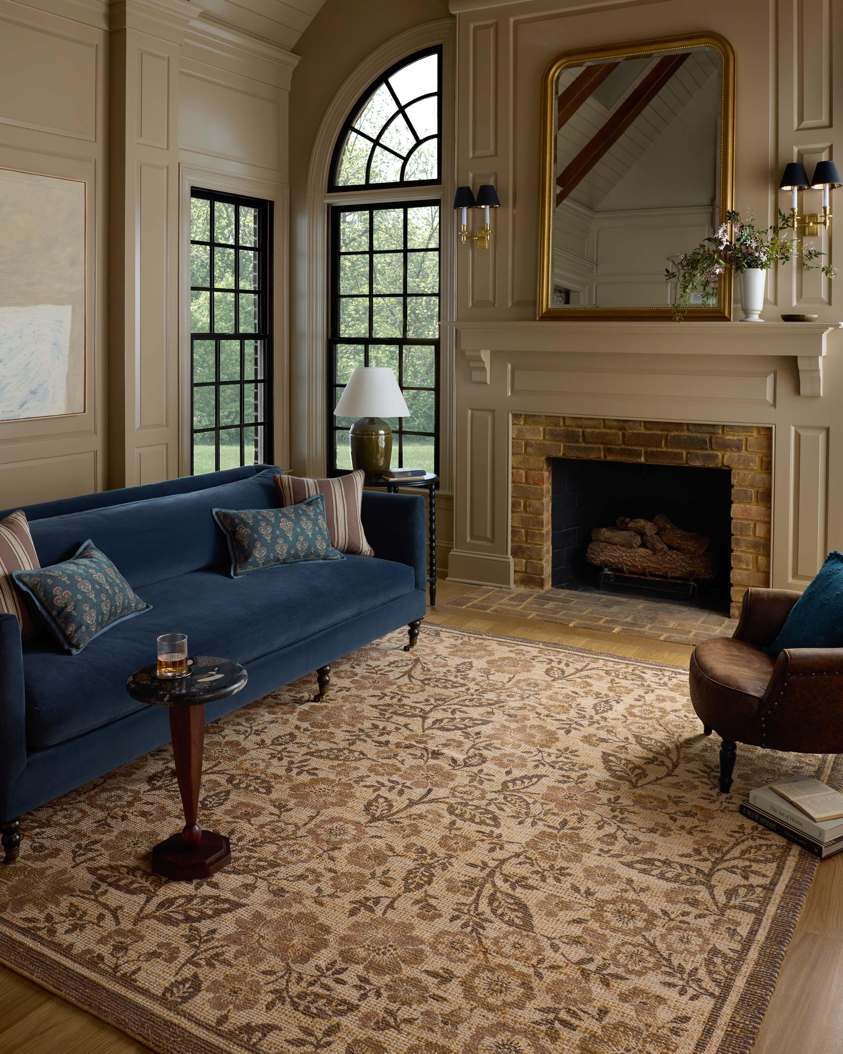 Chris Loves Julia x Loloi Rue Bark / Mocha 2'-3" x 3'-9" Accent Rug