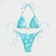 thumbnail image 1 of Traje de baño de 2 piezas para mujer, trajes de baño para mujer, bikini cómodo y a la moda para mujer, traje de baño de color liso, bikinis para mujer, traje de baño de nailon, 1 of 5
