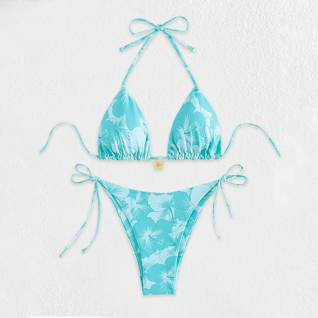 Karight Bikini Confortable Mode Maillot de Bain Femme Couleur Unie Bikinis