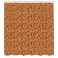 thumbnail image 3 of Earth Tones Shower Curtain, Giraffe Skin Background African Safari Animal Savannah Inspired Design, Fabric Bathroom Set with Hooks, 69W X 70L Inches, Cinnamon and Beige, by Ambesonne, 3 of 3